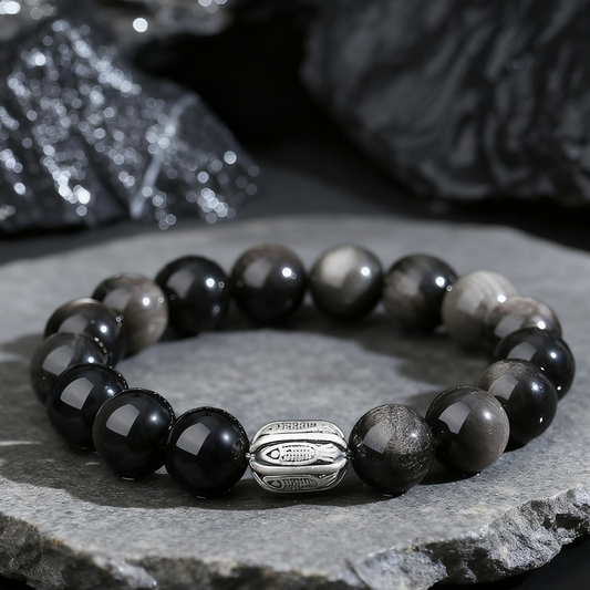 黑曜石转运手串（锦鲤）