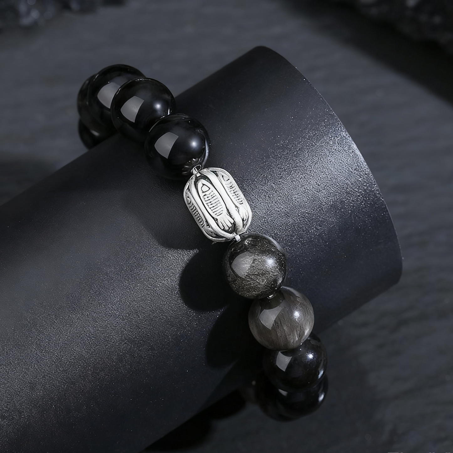 黑曜石转运手串（锦鲤）