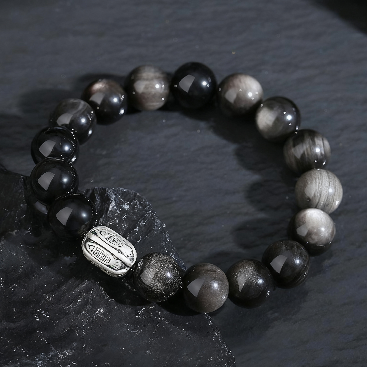 黑曜石转运手串（锦鲤）