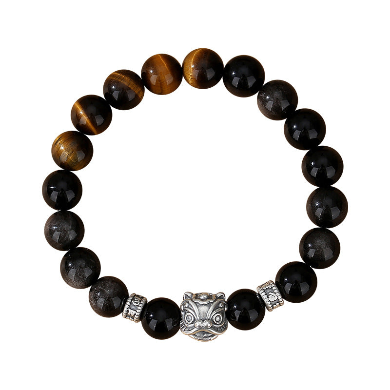 黑曜石转运手串（狮子）